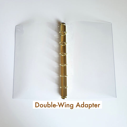 A6/A7/A8 Slim Ring Adapter for Planner, Passport Holder TN, 11mm 13mm Gold/Silver Binder Insert