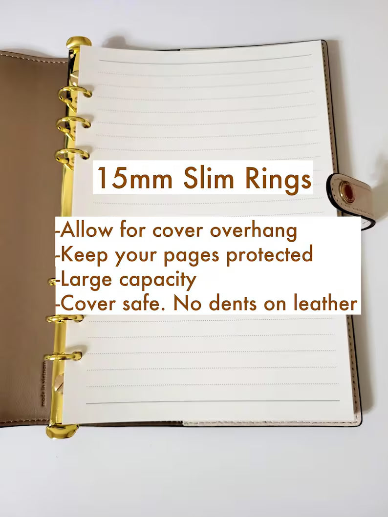 A5 Slim Ring Adapter for Coach Notebooks