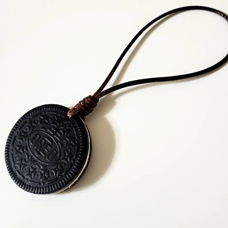 Handmade Oreo Cookie Charm | Genuine Leather Planner Charm | Bag Charm Accessory Chocolate Matcha Cute Gift