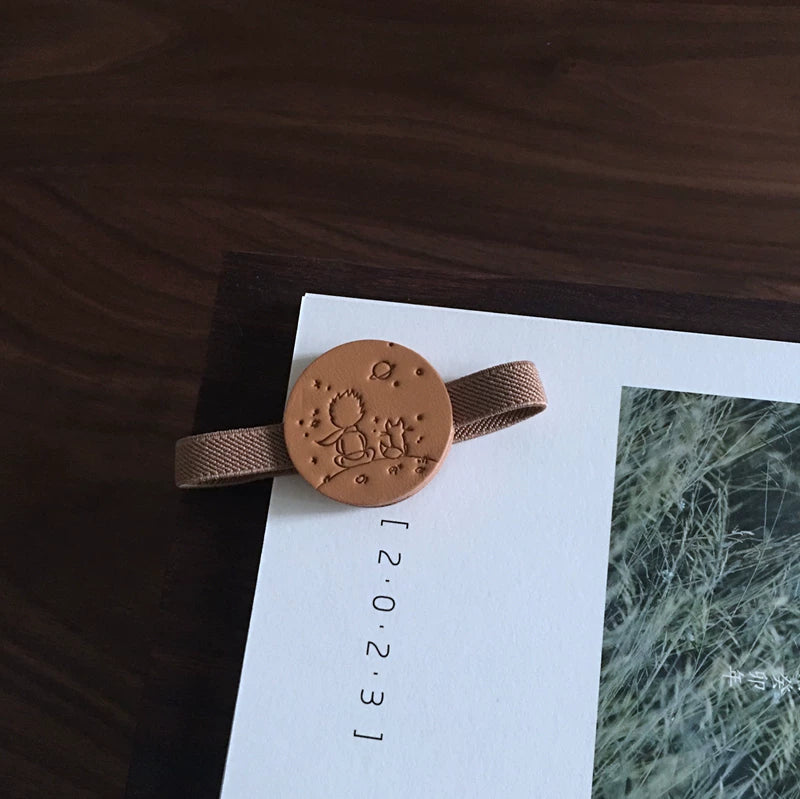 Handmade Little Prince Leather Planner Band | Elastic Journal Strap for Planner Notebooks | Planner Accessory Cute Stationery Gift