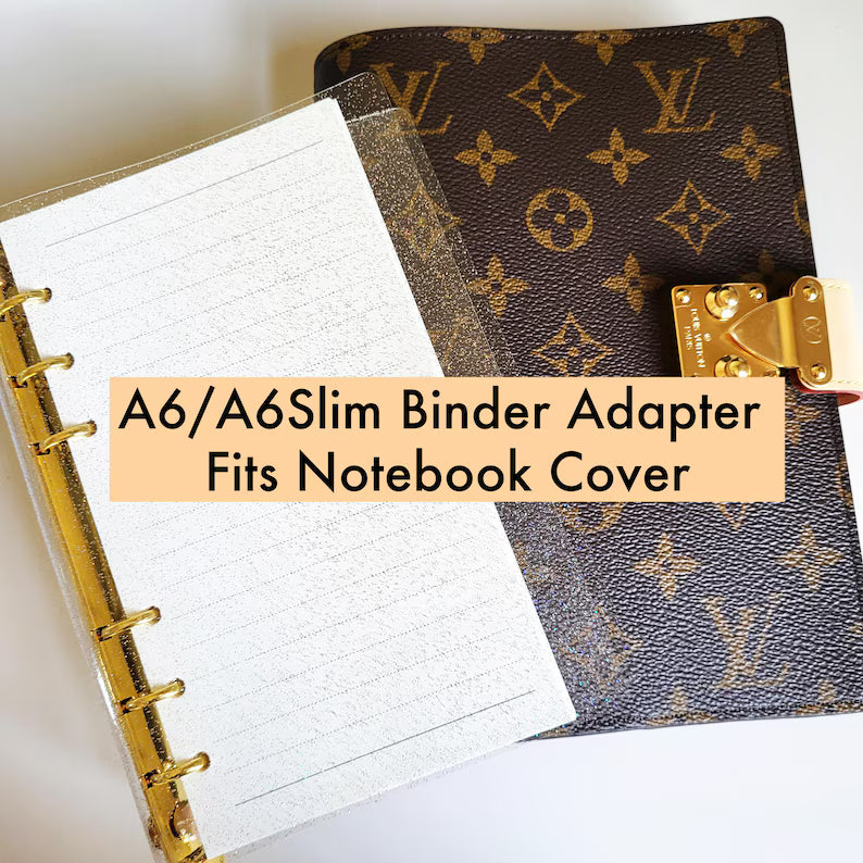 A6 Ring Adapter Insert for Notebook Planner , Binder Insert 15mm 20mm Dashboard
