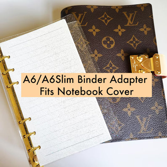 A6 Ring Adapter Insert for Notebook Planner , Binder Insert 15mm 20mm Dashboard