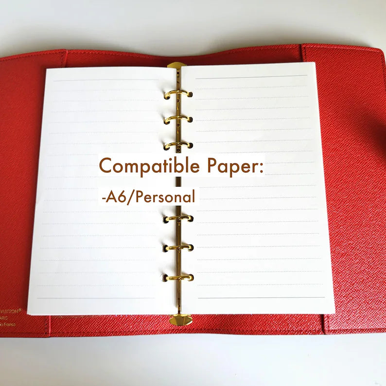 A6 Ring Adapter Insert for Notebook Planner , Binder Insert 15mm 20mm Dashboard