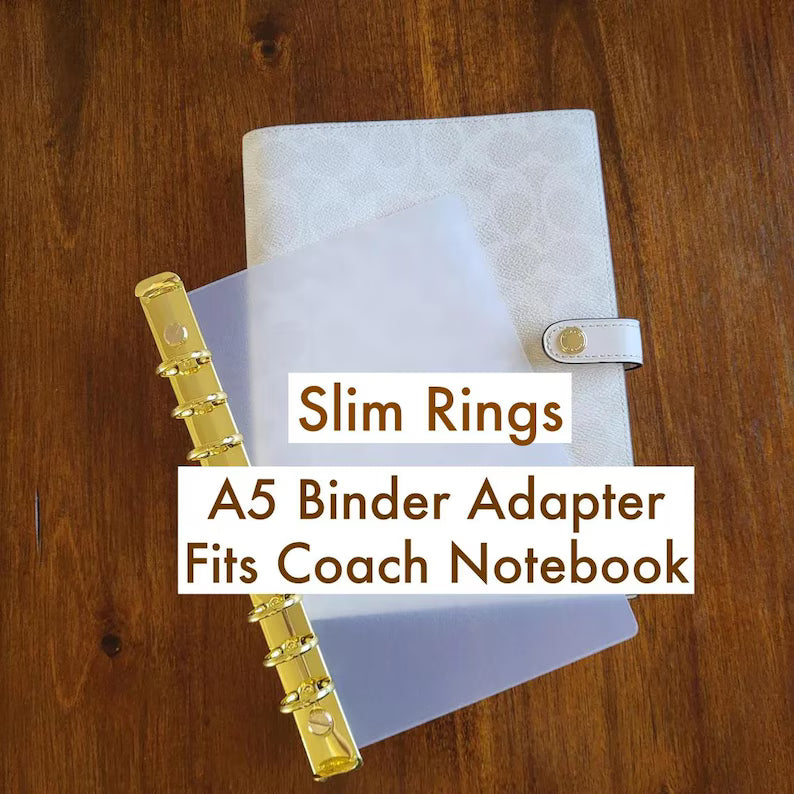 A5 Slim Ring Adapter for Coach Notebooks