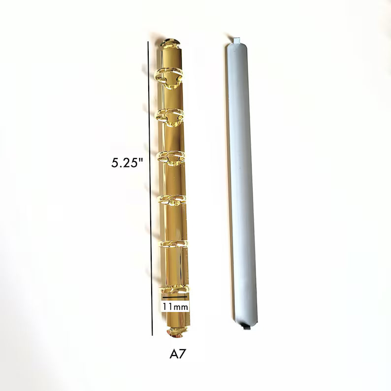 A6/A7/A8 Slim 11mm 13mm Binder Ring Mechanism, Krause Style Notebook Ring Replacement Planner DIY Gold Silver