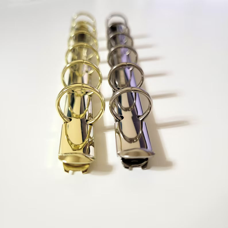 A6/A7/A8 Slim 11mm 13mm Binder Ring Mechanism, Krause Style Notebook Ring Replacement Planner DIY Gold Silver