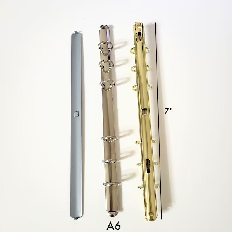 A6/A7/A8 Slim 11mm 13mm Binder Ring Mechanism, Krause Style Notebook Ring Replacement Planner DIY Gold Silver