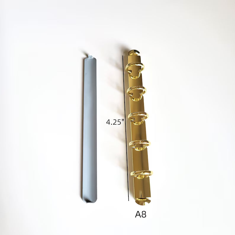 A6/A7/A8 Slim 11mm 13mm Binder Ring Mechanism, Krause Style Notebook Ring Replacement Planner DIY Gold Silver