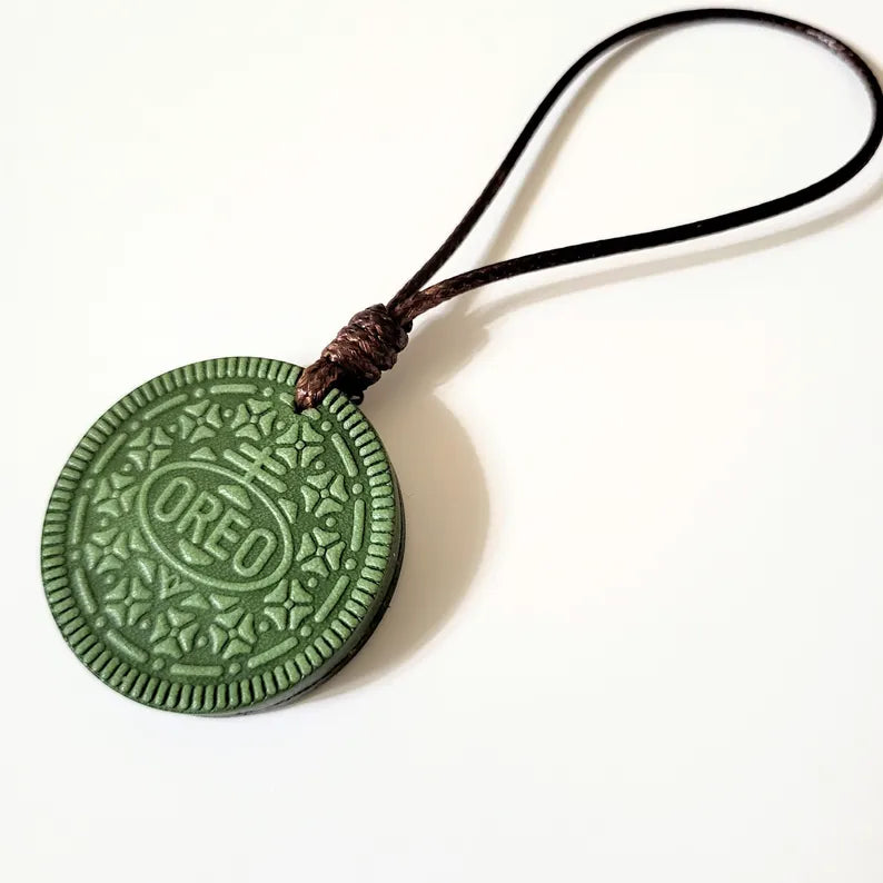 Handmade Oreo Cookie Charm | Genuine Leather Planner Charm | Bag Charm Accessory Chocolate Matcha Cute Gift
